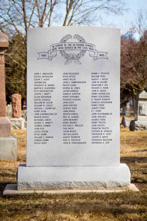 Union Cemetery Monument in West Bend